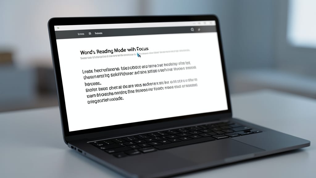 Word's Built-In Reading Mode with Focus