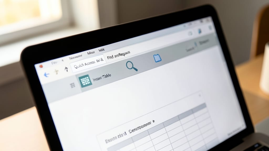 Customize Quick Access Toolbar for Speed