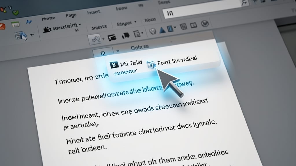 Mini Toolbar
